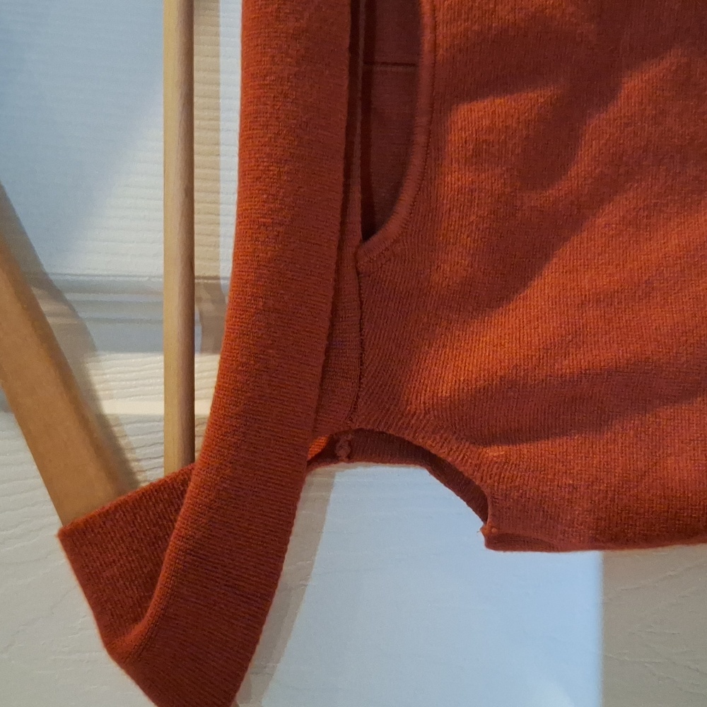 Express Dark Red Off the Shoulder Stretchy Crop Top Small - Picture 3 of 7